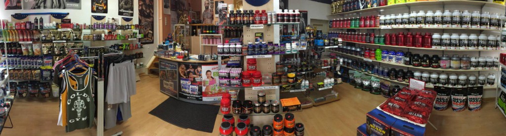Store-Einblick im Olympia Fitness Store